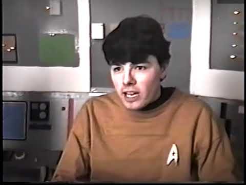 Screengrab of Seth MacFarlane's teen Star Trek fan film
