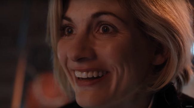 image: screencap Jodie Whittaker as the 13th Doctor on Doctor Who BBC