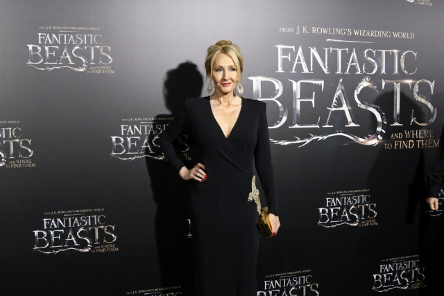 Rowling at Premiere 