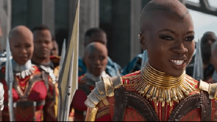 Screengrab of the Black Panther TV spot, 