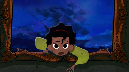 Screengrab of Shannon Tindle's proposed intro video for a Haunted Mansion series