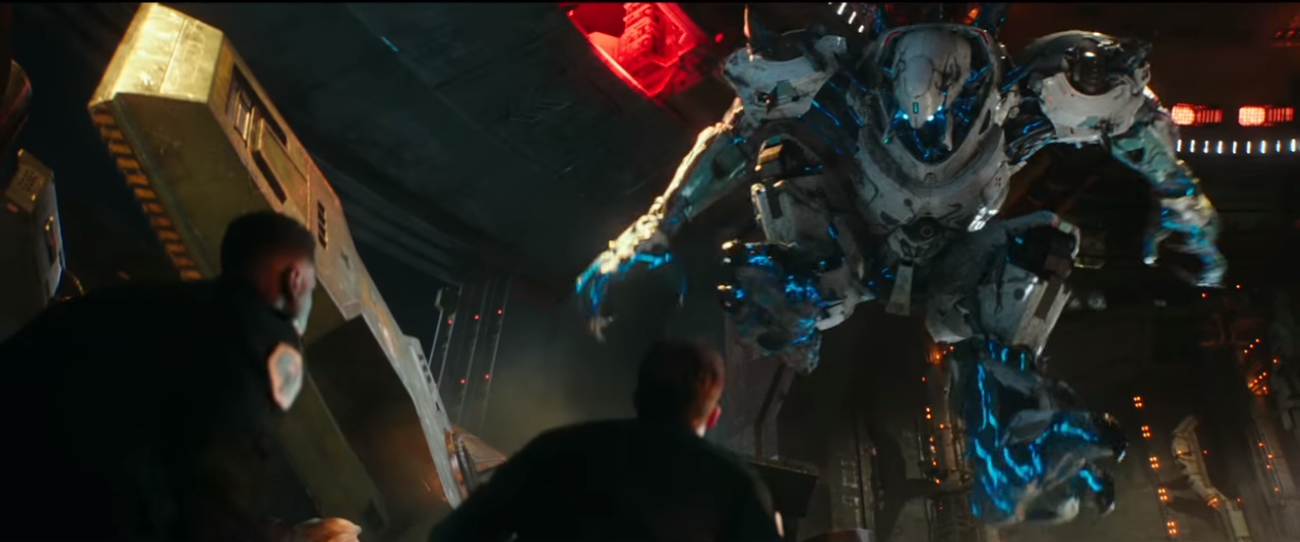 Screengrab of the new trailer for "Pacific Rim Uprising"