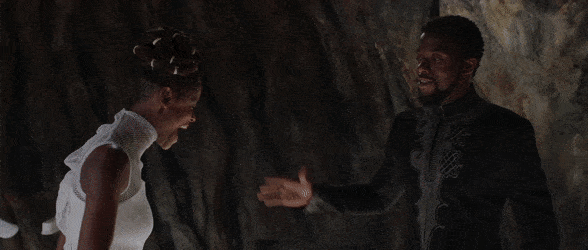 image: Marvel Letitia Wright as Shuri and Chadwick Boseman as T'Challa in "Black Panther"