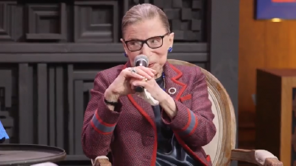 Screengrab of Ruth Bader Ginsburg at the Sundance Institute