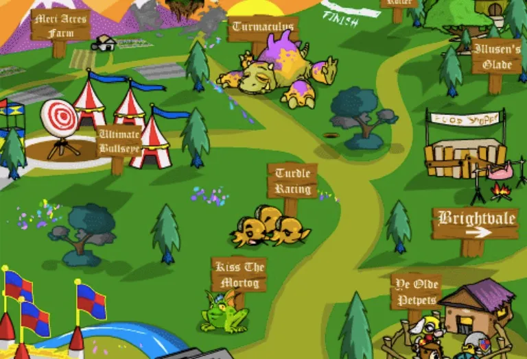 Neopets map