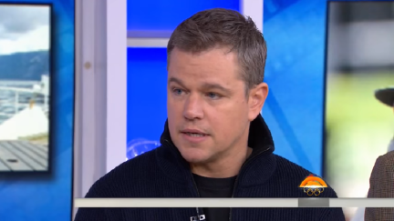 Screengrab of Matt Damon's January 2018 appearance on the Today Show