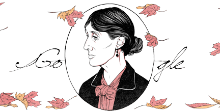 image: Google Google Doodle of Virginia Woolf