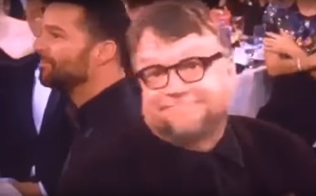 image: screencap Guillermo del Toro at the 2018 Golden Globes
