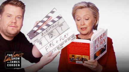 Hillary Clinton reads Fire and Fury