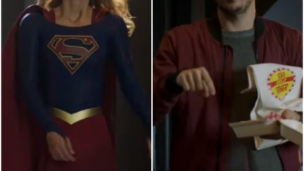 image: screencap Melissa Benoist Grant Gustin Supergirl The Flash