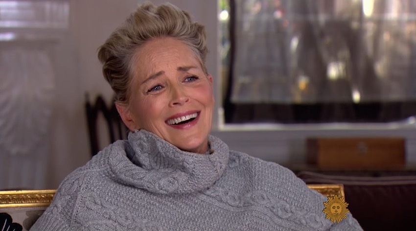 sharon stone sexual harassment laughing