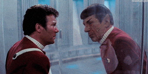 image: Paramount William Shatner Leonard Nimoy Captain Kirk Spock Star Trek