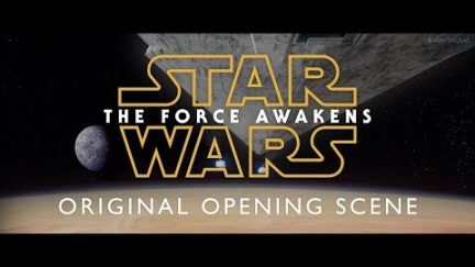 Force Awakens alternate opening title