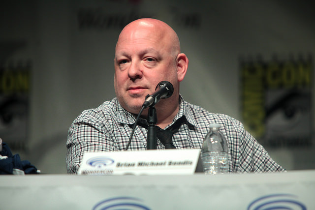image: Gage Skidmore/Flickr Brian Michael Bendis speaking at the 2015 Wondercon, for "Powers", at the Anaheim Convention Center in Anaheim, California.