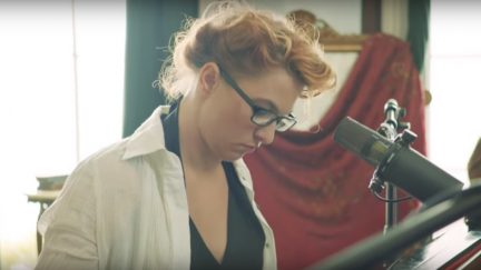 image: screencap Amanda Palmer in her video for 