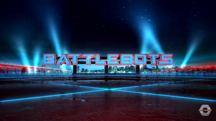 Screengrab of the intro to BattleBots