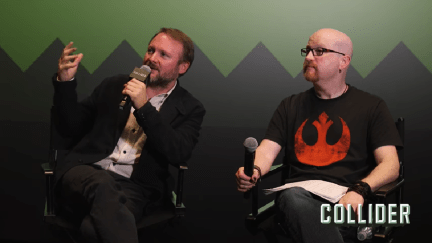 Screengrab of Collider's interview with Rian Johnson