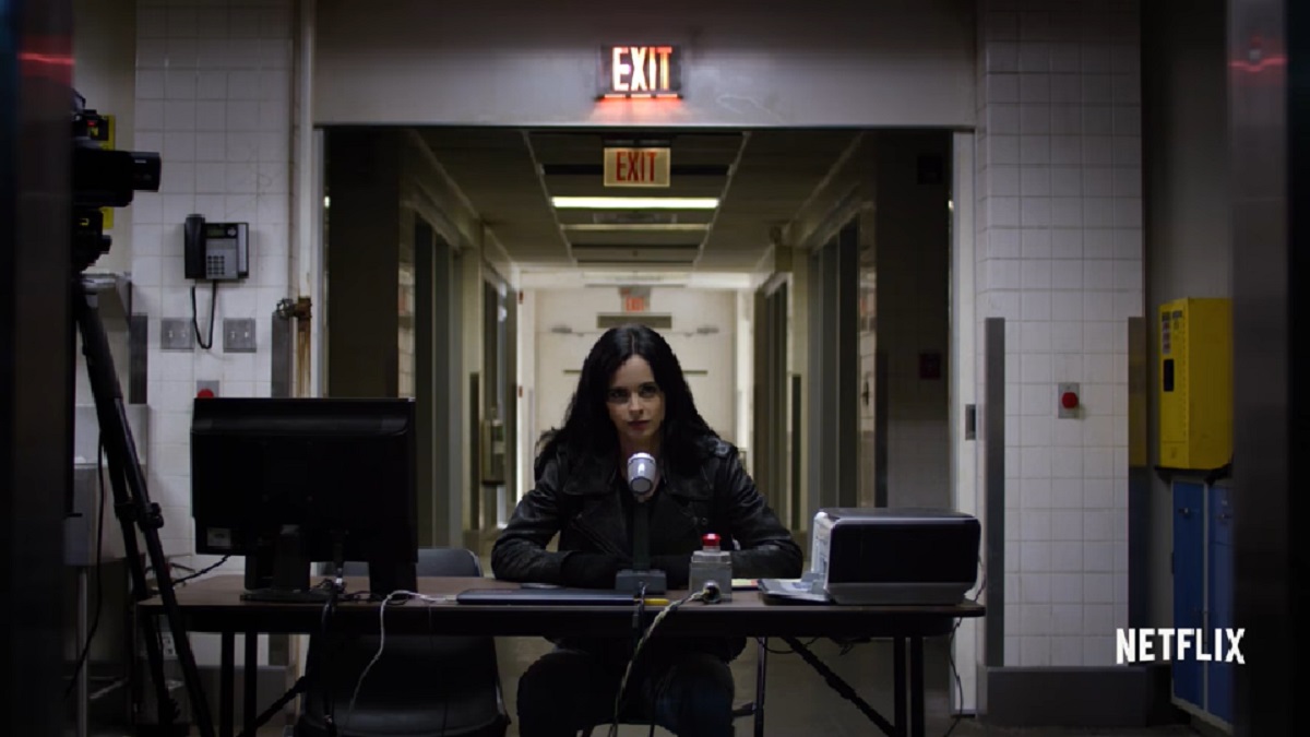 Screengrab of Krysten Ritter in the trailer for Netflix and Marvel's "Jessica Jones"