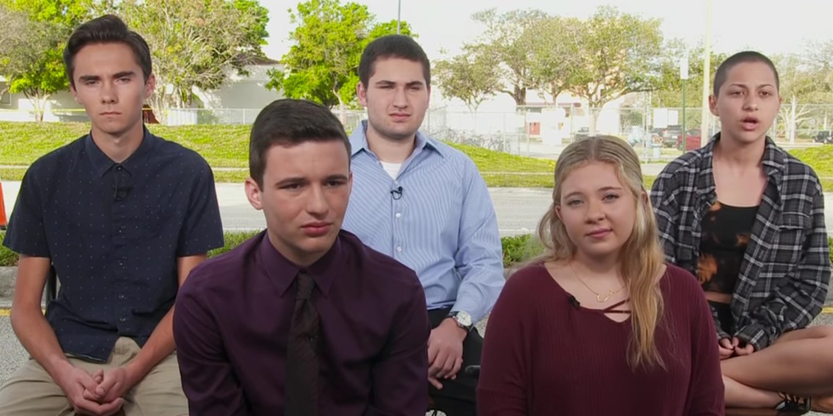 image: screencap Parkland Florida Students Shooting Survivors