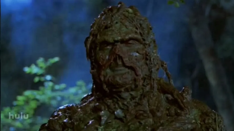 image: Lightyear Entertainment Dick Durock as Alec Holland/Swamp Thing in "Return of the Swamp Thing"