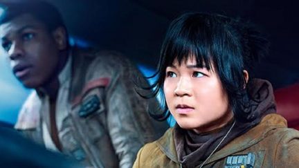 Kelly Marie Tran as Rose Tico and John Boyega as Finn in Star Wars: The Last Jedi (image: Disney/Lucasfilm)