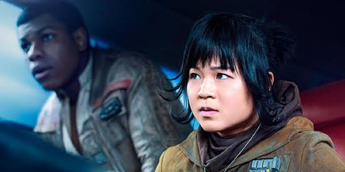 Kelly Marie Tran as Rose Tico and John Boyega as Finn in Star Wars: The Last Jedi (image: Disney/Lucasfilm)