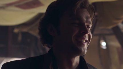 Alden Ehrenreich as Han Solo in Solo: A Star Wars Story
