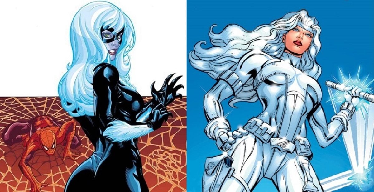 Images of Silver Sable and Black Cat from Marvel Wikia 