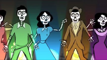 image: screencap/Pixar A scene from the alternate musical opening for Pixar's 