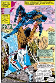 Black Panther comics waterfall scene