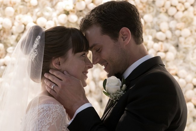 fifty shades freed Ana and Christian Grey wedding