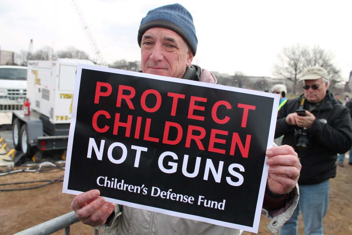 protect children not guns protest sign