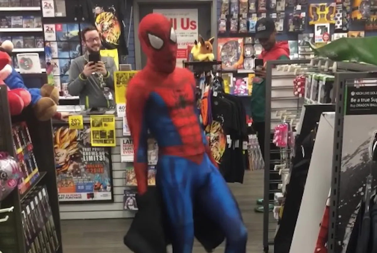 Spider-Man take on me dance