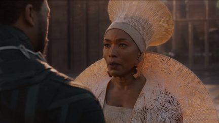 Angela Bassett as Queen Ramonda in 