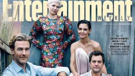 James Van Der Beek, Michelle Williams, Katie Holmes, and Joshua Jackson at Entertainment Weekly's 