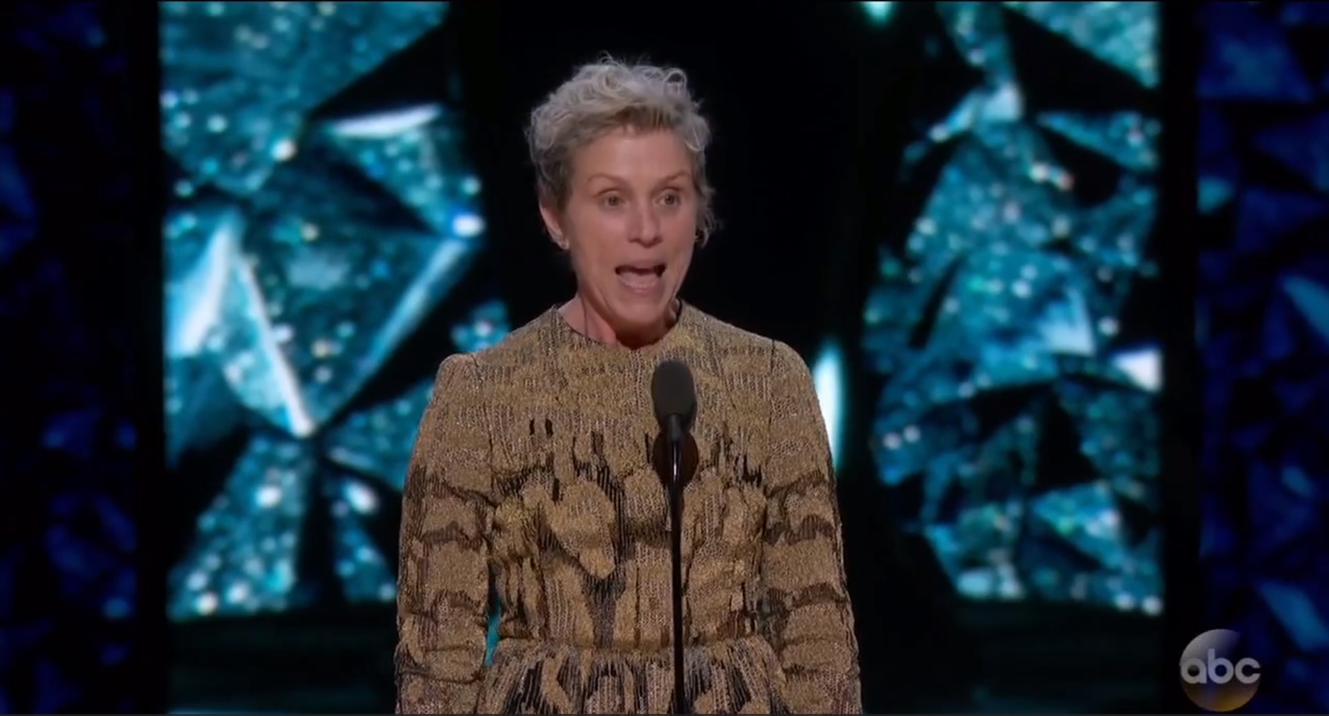 Frances McDormand wins Best Actress at Oscars 2018