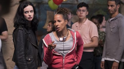 Behind-the-scenes image of Netflix and Marvel's Jessica Jones (Credit: Netflix)