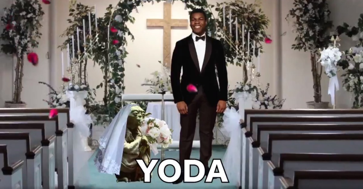 John Boyega and Yoda