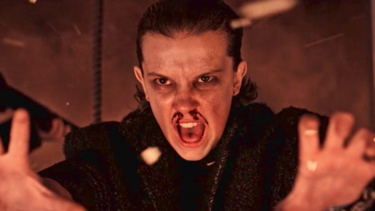 Millie Bobby Brown as Eleven on Stranger Things Season 2