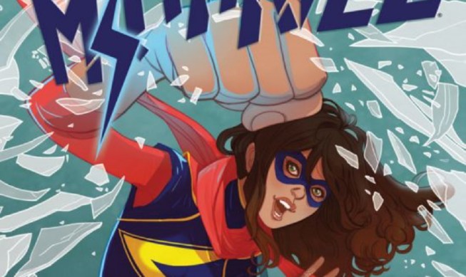 Kamala Khan on the cover of "Ms. Marvel" #13, drawn by Marguerite Sauvage