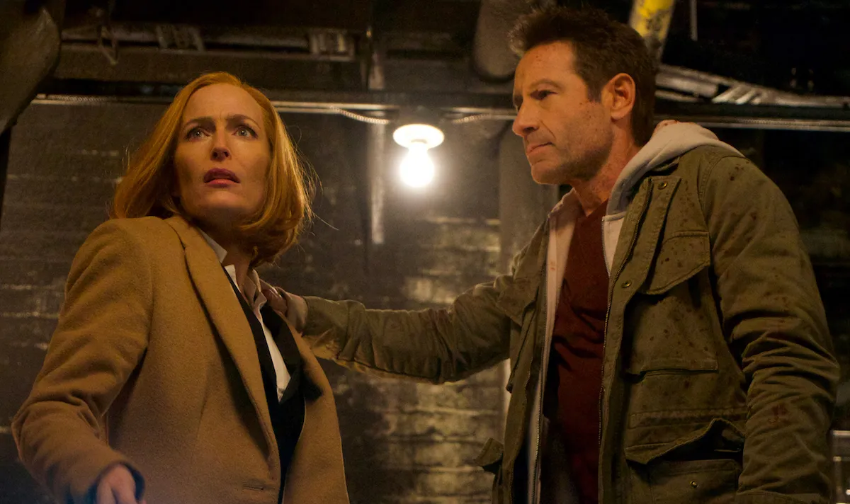 Gillian Anderson and David Duchovny as Scully and Mulder in "My Struggle IV"