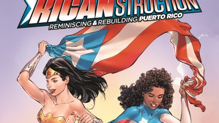 Wonder Woman and La Borinqueña on the cover of 