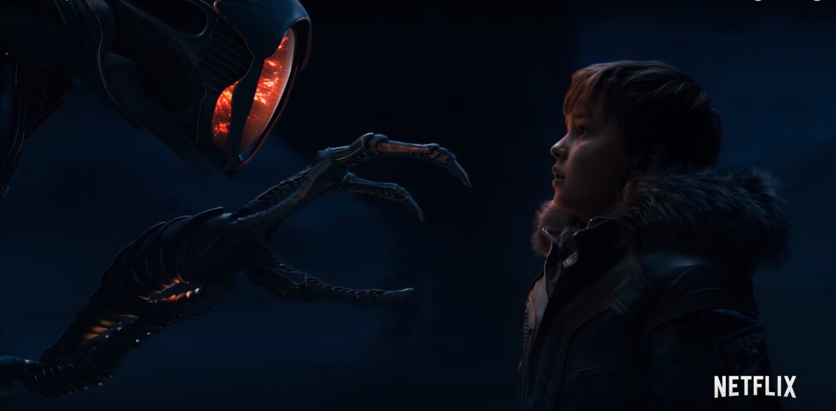 The Robot and Will Robinson in Netflix's Lost in Space