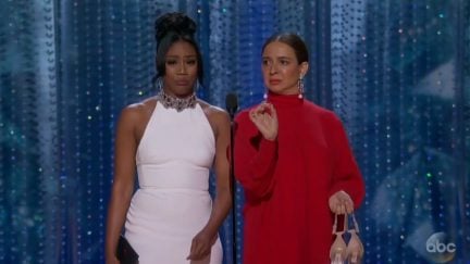 Tiffany Haddish and Maya Rudolph present at Oscars 2018