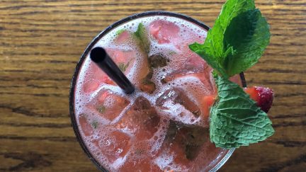 dora milajito dora milaje black panther pun drink recipe strawberry mojito mary sue cantina instagram