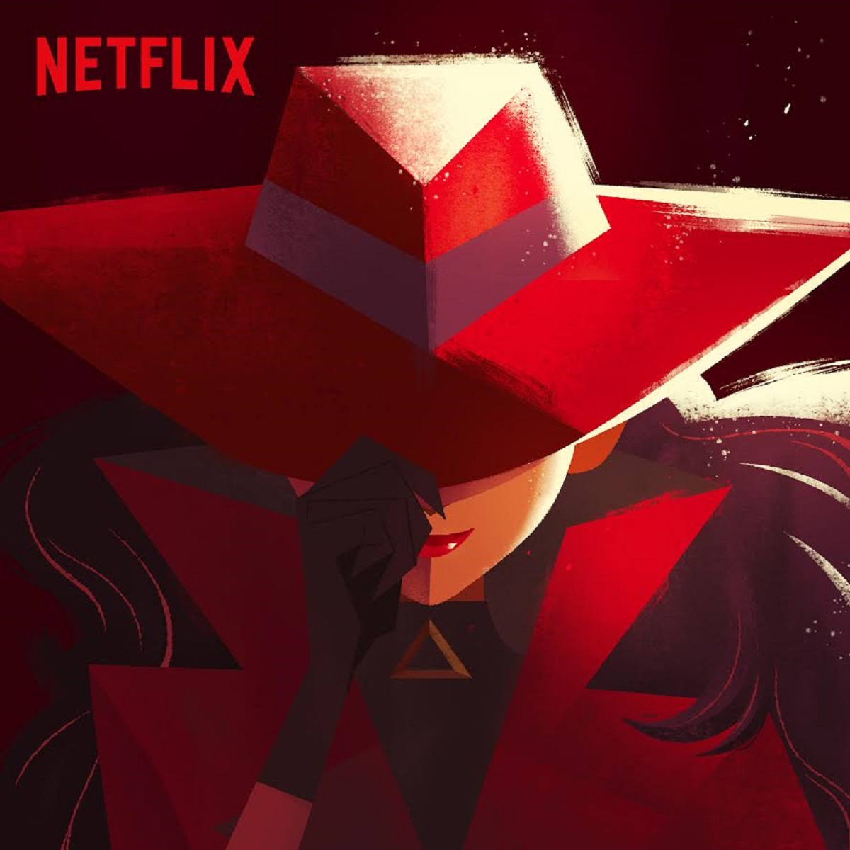 Artwork for the Carmen Sandiego animated series on Netflix