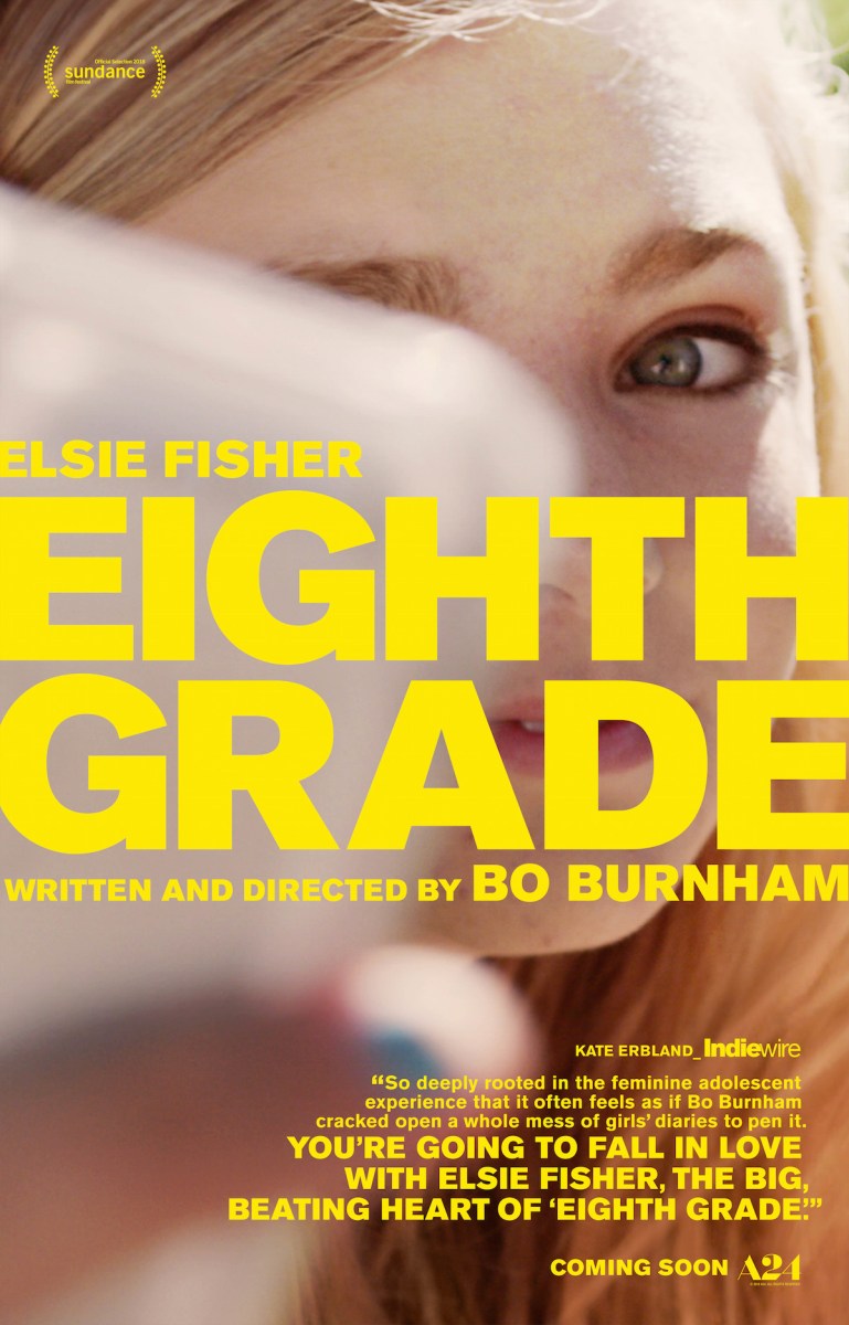 eighth grade bo burnham a24 elsie fisher poster