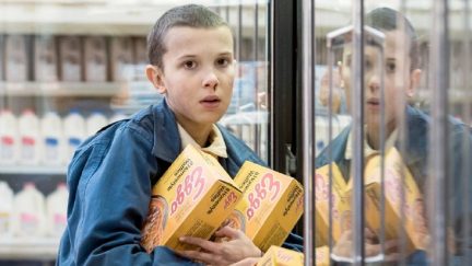 Millie Bobby Brown as Eleven on 