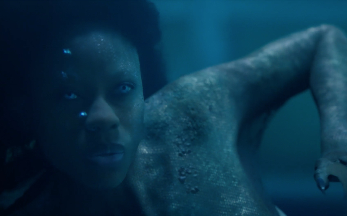 Sibongile Mlambo as a mermaid in Freeform's Siren