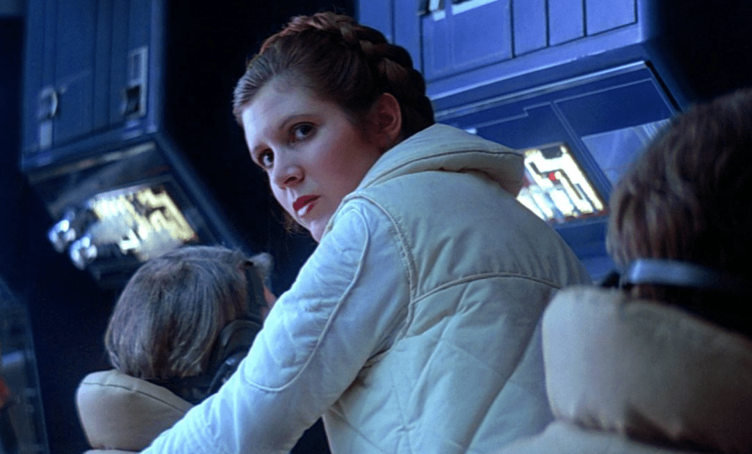 Carrie Fisher as Leia in Star Wars: The Empire Strikes Back